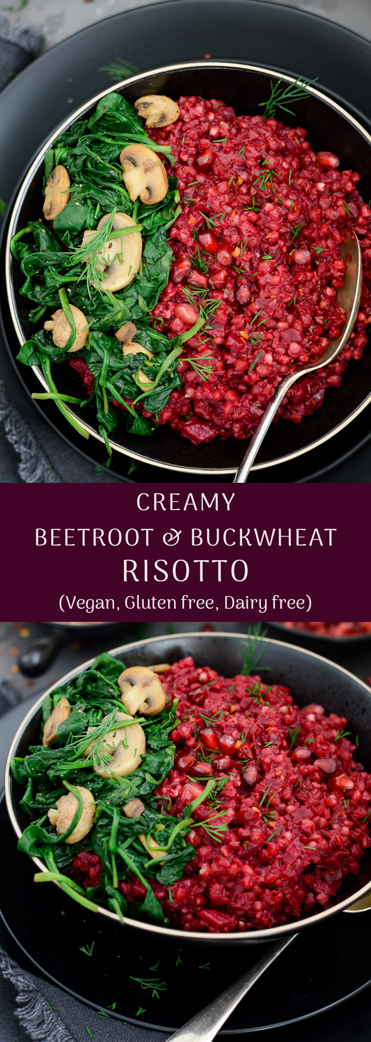 Beetroot & buckwheat risotto #vegan #glutenfree #dairyfree #vegandinner #veganuary #meetfreemonday #comfortfood via @fit.foodie.nutter