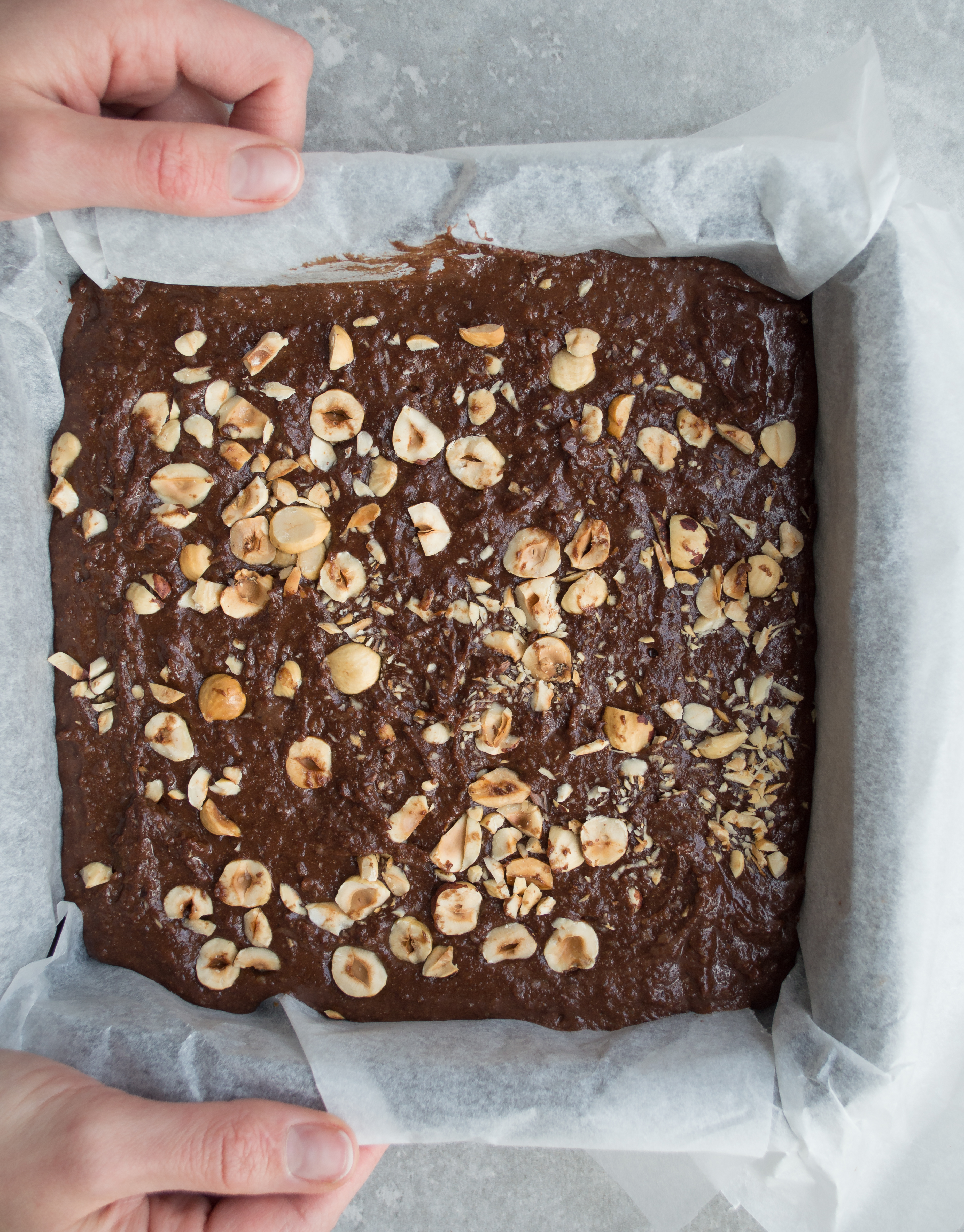 Healthy vegan chocolate brownies