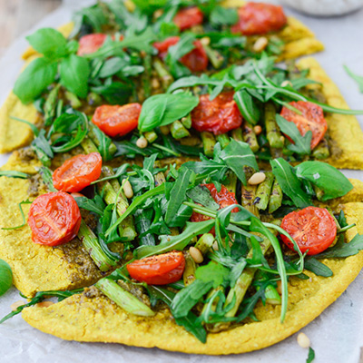Two-ingredient healthy pizza base (Vegan, Gluten free) #vegan #glutenfree #pizza #veganpizza #glutenfreepizza #healthypizza #cleanrecipes