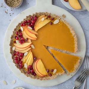 Nectarine & mango summer tart