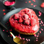 HEART-SHAPED VEGAN VALENTINE’S CHEESECAKE FOR TWO